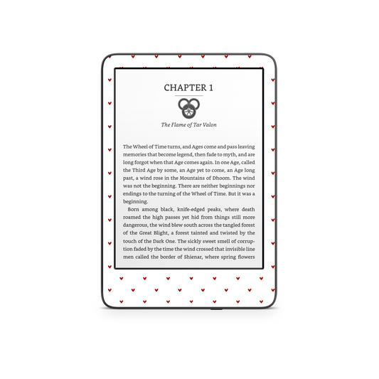 Red Hearts Kindle 6-inch Skin