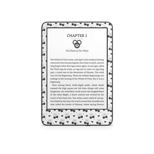 Black Cherry Hearts Kindle 6-inch Skin