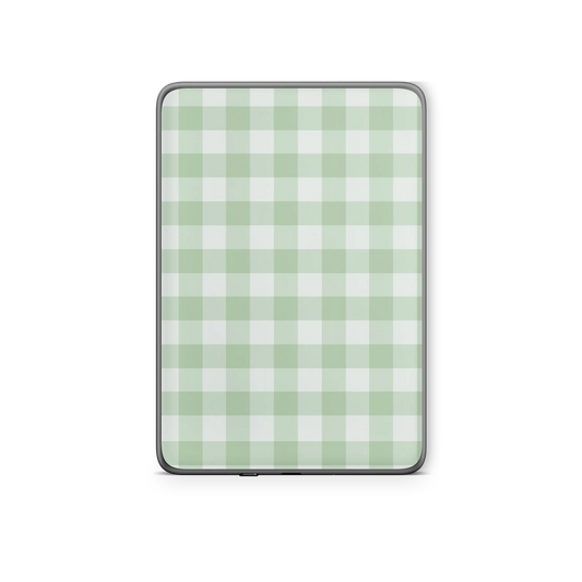 Green Gingham Kindle 6-inch Skin