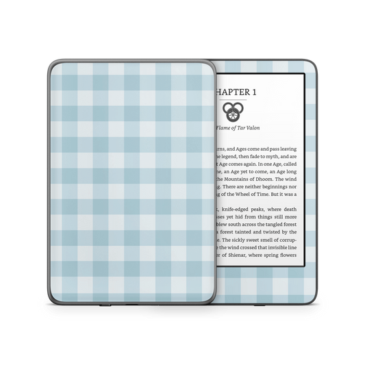 Blue Gingham Kindle 6-inch Skin