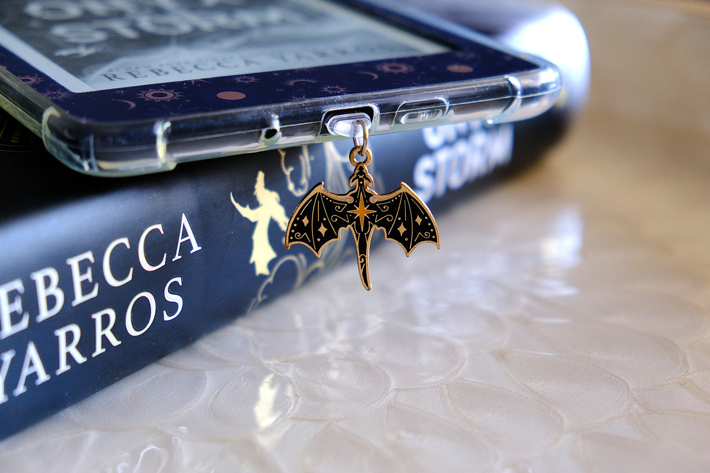Kindle Charm - Black Dragon