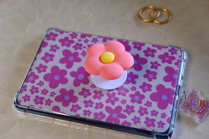 Pink Flower Phone Grip