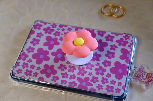 Pink Flower Phone Grip