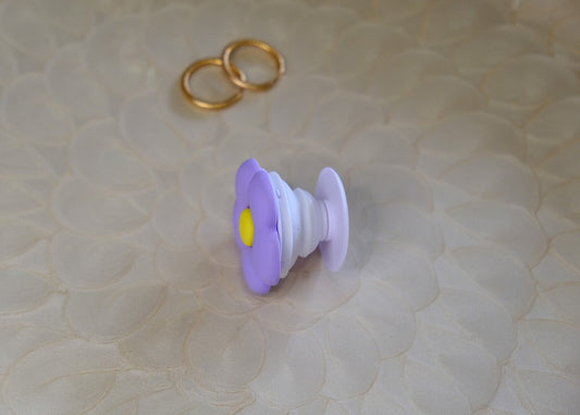 Lilac Purple Flower Phone Grip