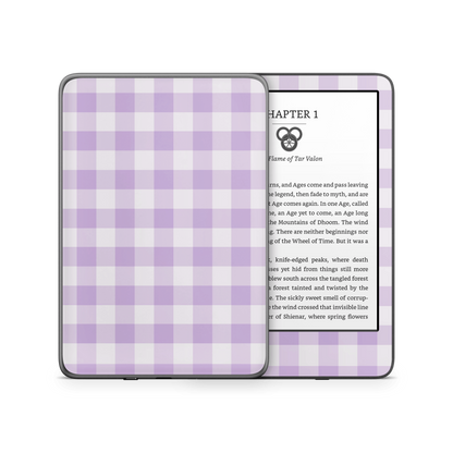 Purple Gingham Kindle 6-inch Skin