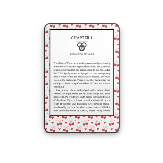 Red Cherry Hearts Kindle 6-inch Skin