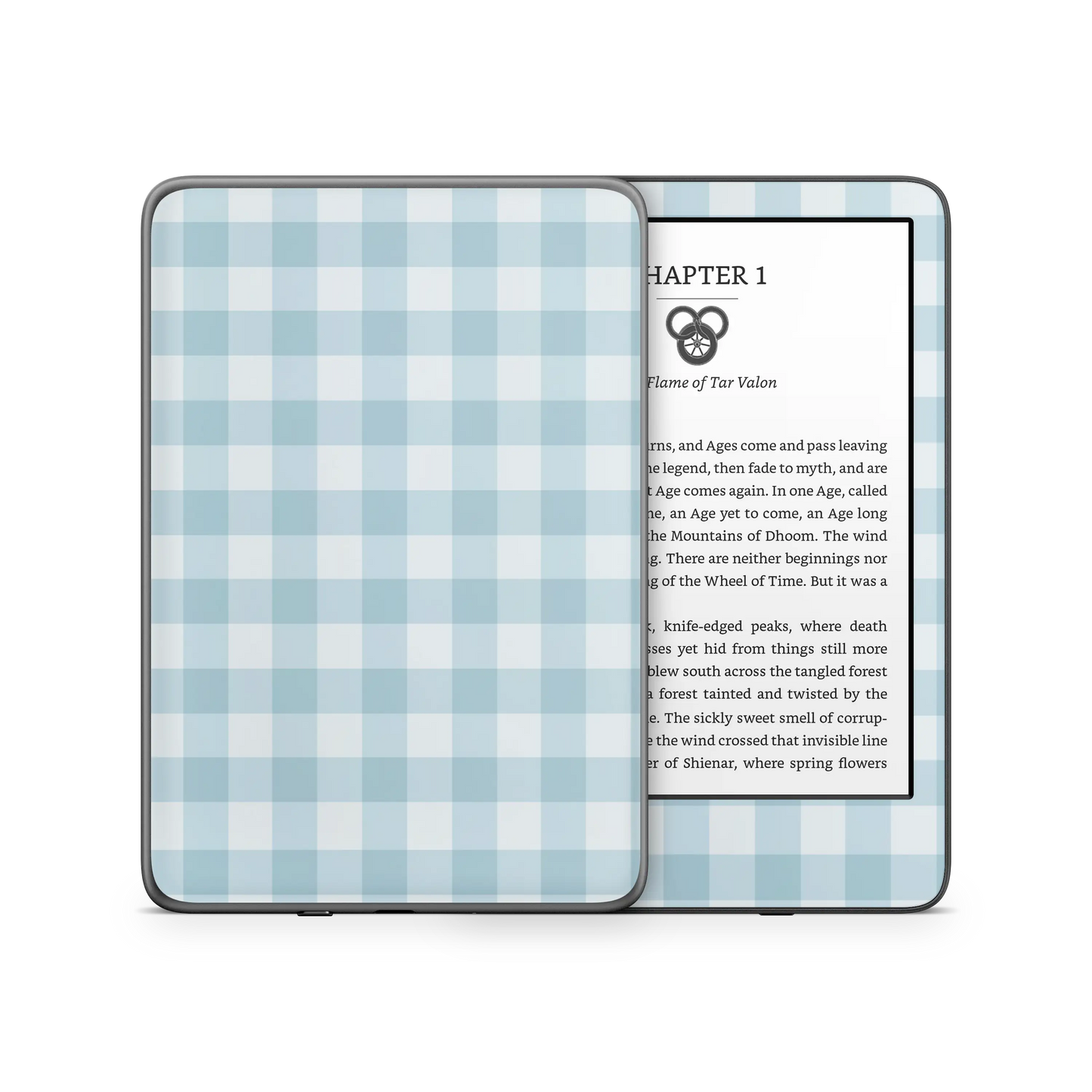 Blue Gingham Kindle 6-inch Skin