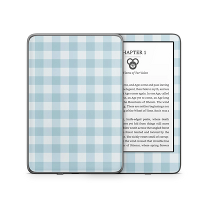 Blue Gingham Kindle 6-inch Skin