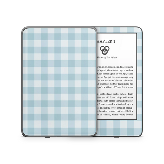 Blue Gingham Kindle 6-inch Skin