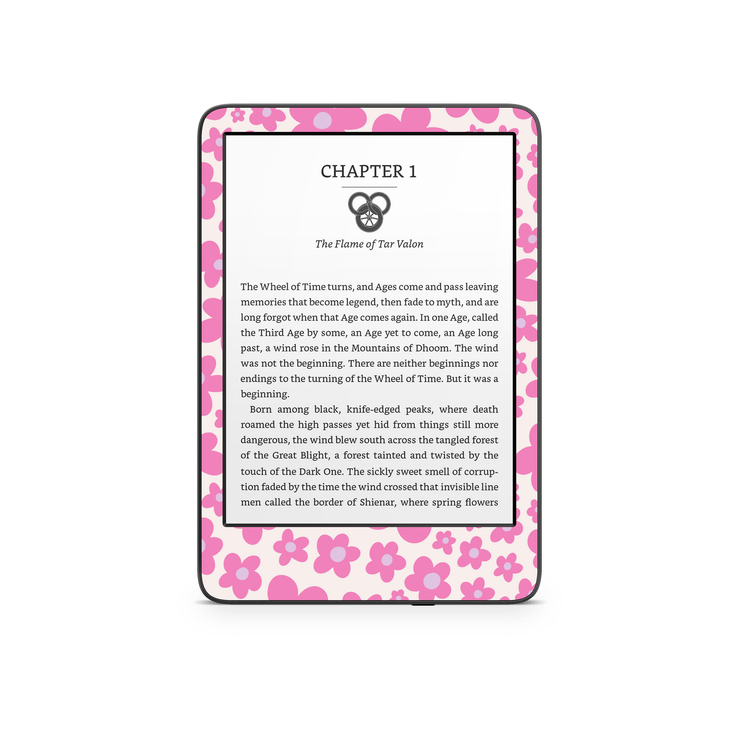 Pink Flower Kindle 6-inch Skin