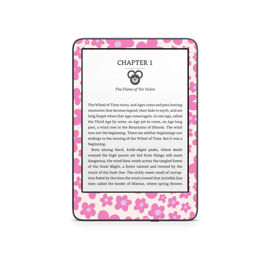 Pink Flower Kindle 6-inch Skin