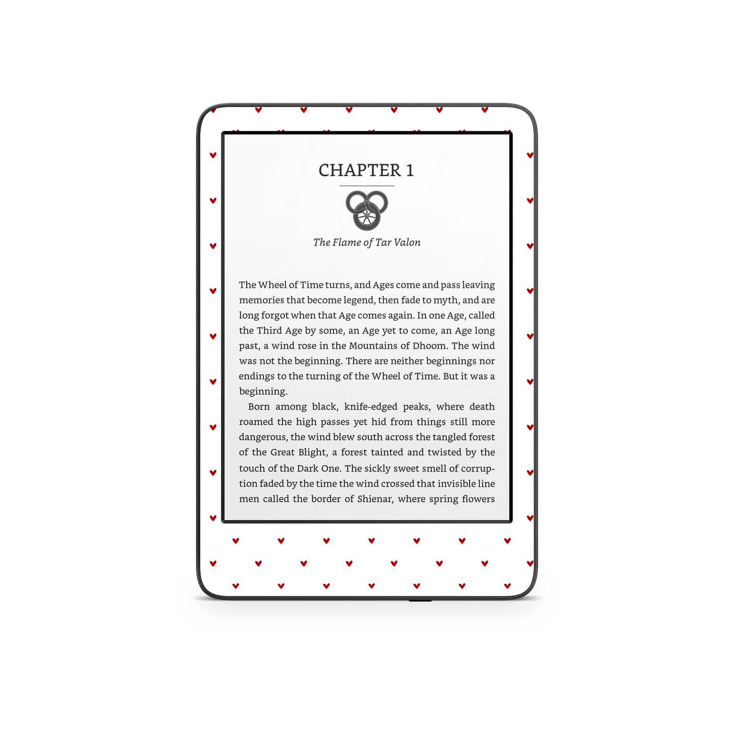 Red Hearts Kindle 6-inch Skin