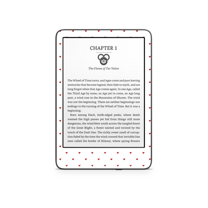 Red Hearts Kindle 6-inch Skin