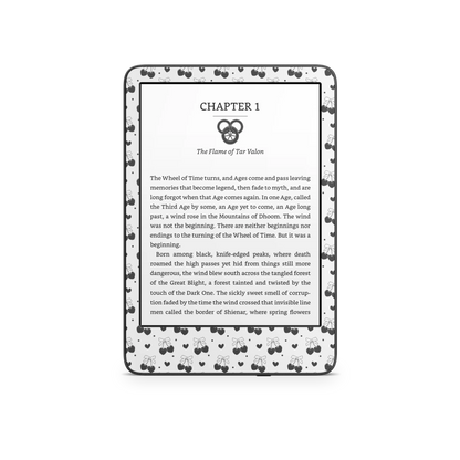 Black Cherry Hearts Kindle 6-inch Skin