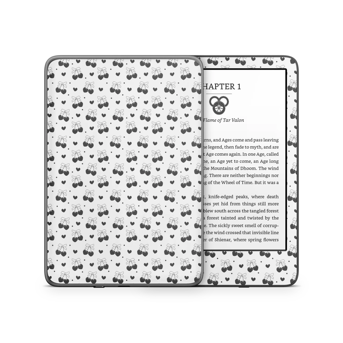 Black Cherry Hearts Kindle 6-inch Skin