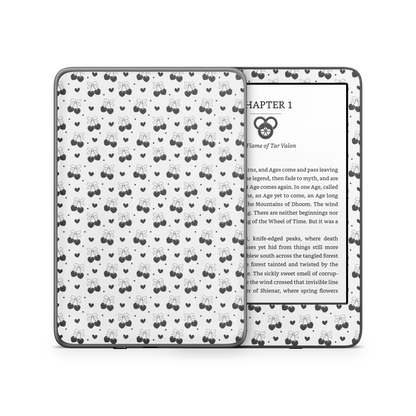 Black Cherry Hearts Kindle 6-inch Skin