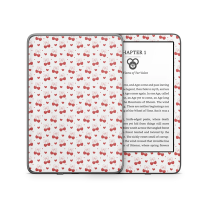 Red Cherry Hearts Kindle 6-inch Skin