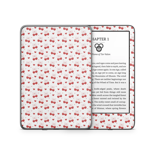 Red Cherry Hearts Kindle 6-inch Skin