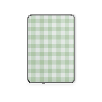Green Gingham Kindle 6-inch Skin