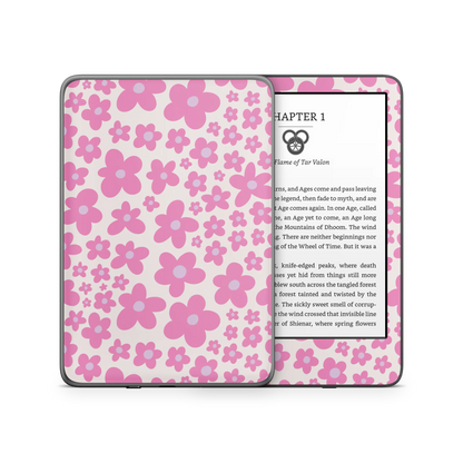 Pink Flower Kindle 6-inch Skin