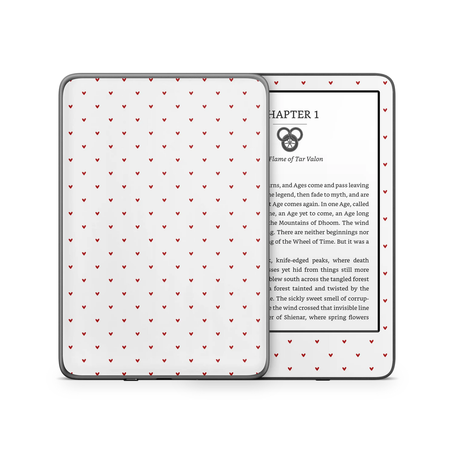 Red Hearts Kindle 6-inch Skin