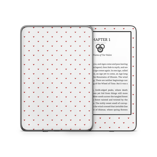 Red Hearts Kindle 6-inch Skin